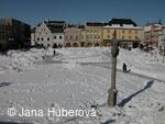Bruntál, Nám. Míru, zima
