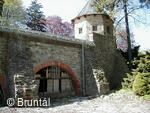 Bruntál, Zámecký park, Terasa se schodištěm a pavilonem