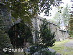 Bruntál, Zámecký park, Terasa se schodištěm a pavilonem